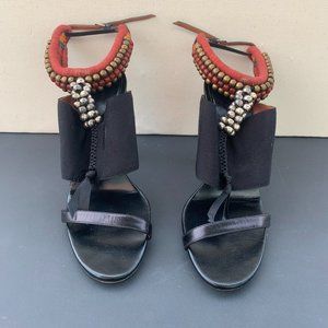 Dries Van Noten Beaded Cloth Heel size 40